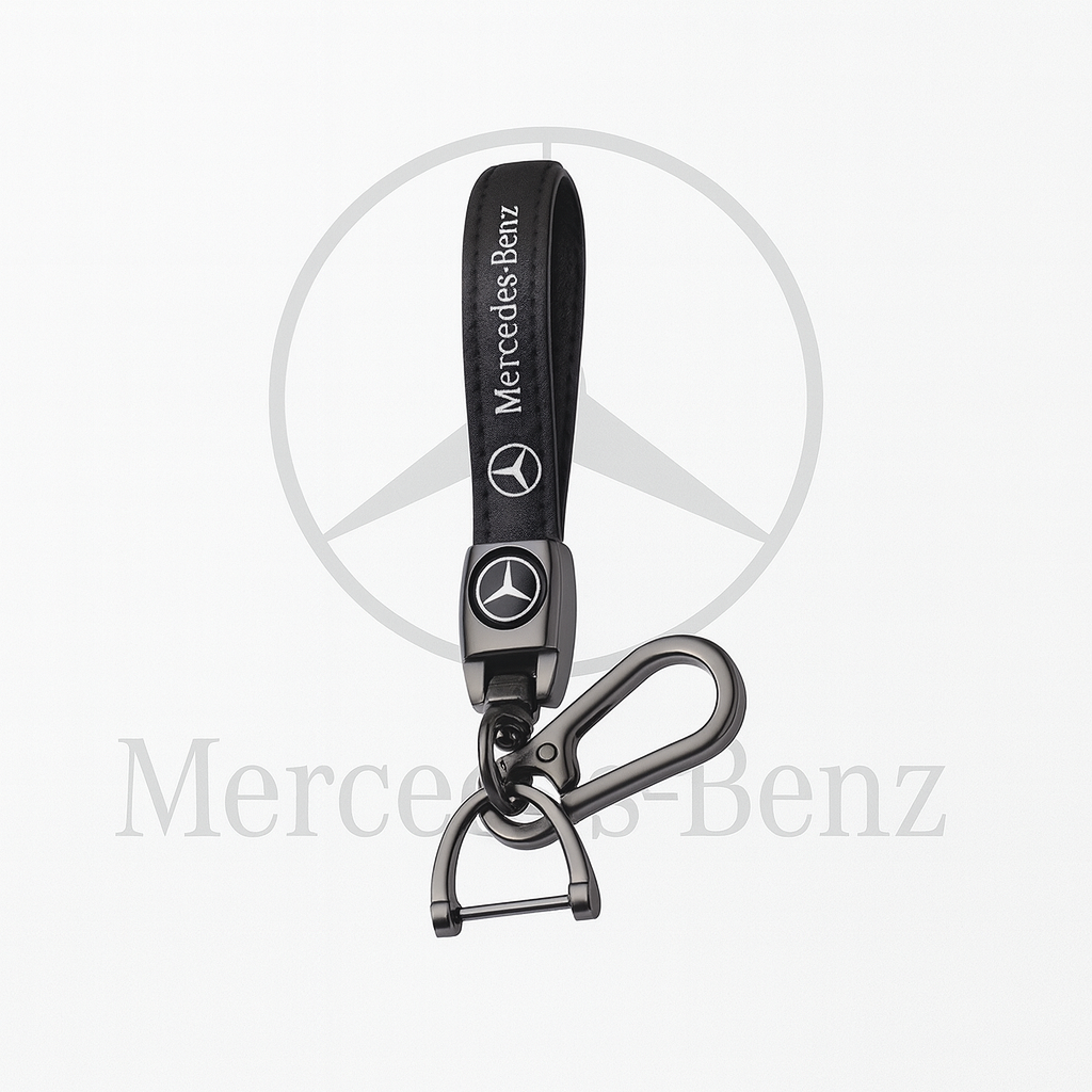 Mercedes Benz Schlüsselanhänger Leder