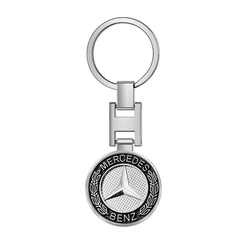 Mercedes Benz Schlüsselanhänger Metal Silber/Schwarz