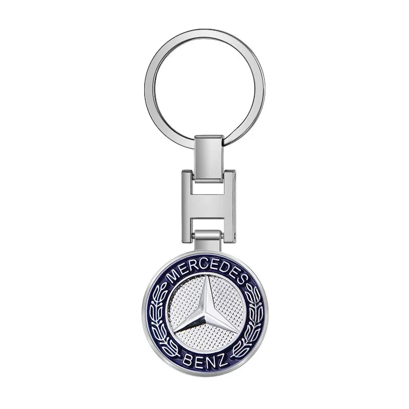 Mercedes Benz Schlüsselanhänger Metal Silber/Schwarz
